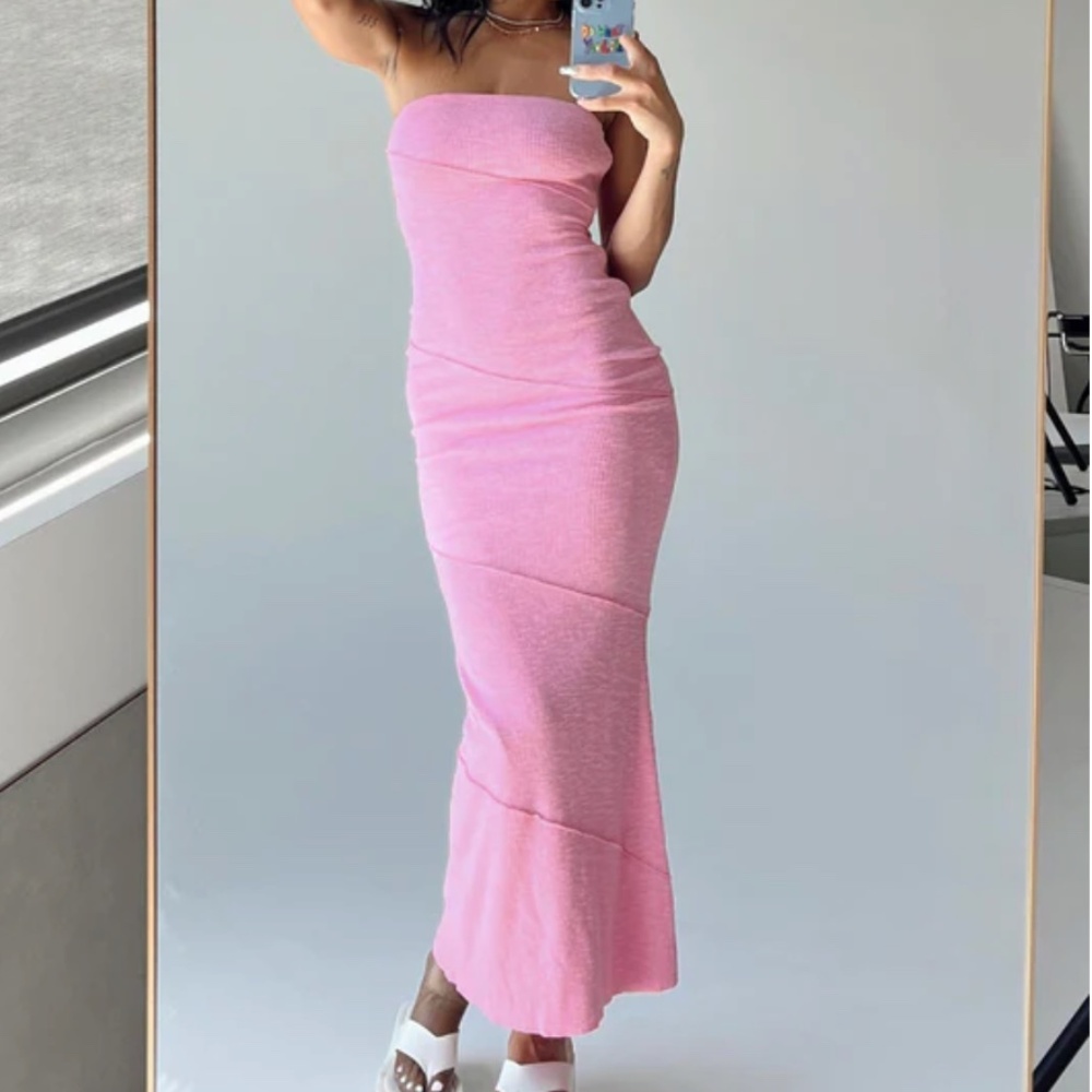 Princess Polly OSCAR MIDI DRESS PINK